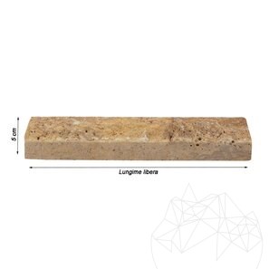 Travertin Yellow Scapitat 5 cm x LL x 2.2 cm