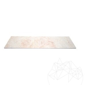 Treapta marmura Rosalina Polisata, 120 x 30 x 3 cm - Proiect Special