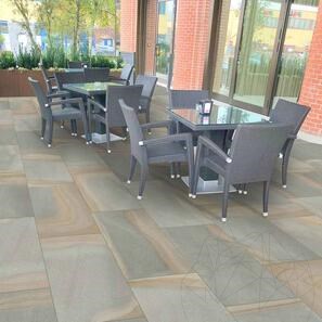 Piatra Sinterizata Hardscape Monviso Yorkstone, 90 X 60 X 2 cm, R11 - Antiderapanta pt exterior