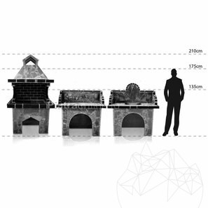 Alte detalii Gratar Gradina 'Mic' - Placat cu piatra decorativa