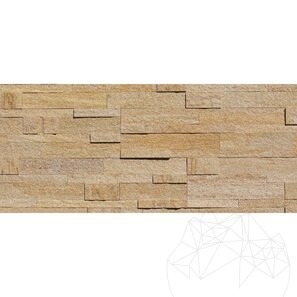 Sandstone Flexibil SKIN Panel Express - Sandy Yellow, 60x15 cm, Autoadeziv 3M pt. Placari Interioare Mobilier, Pereti