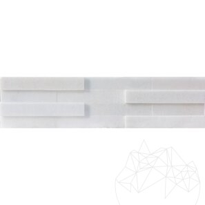 Panel Marmura Arctic White Polisat, 15 x 60 cm