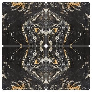 Lastra Marmura Nero Picasso Polisata, 2 cm