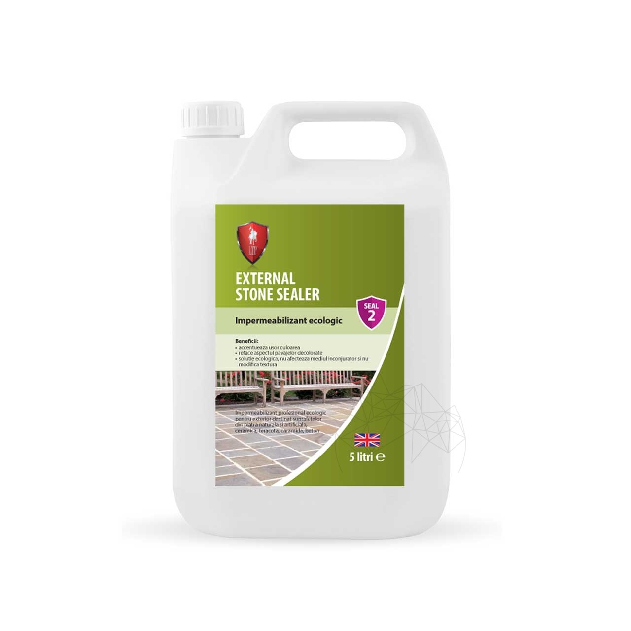 LTP Profesional External Sealer - Impermeabilizant pt. spatii exterioare, pt. piatra naturala, 5 L
