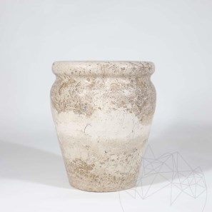 Vaza Decorativa Autograph-Roma Travertin Latte, 30 x 25 x 25 cm