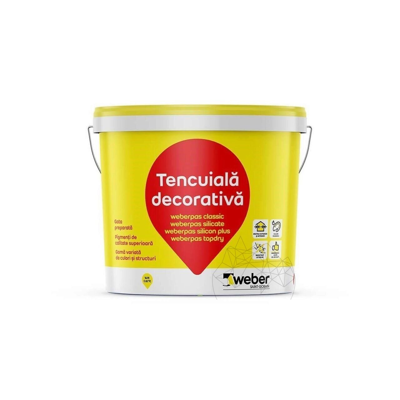 Tencuiala decorativa silicatica Weber.Pas Silicate, 25 kg Grupa O