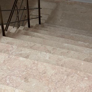 Treapta marmura Rosalina Polisata, 120 x 30 x 3 cm - Proiect Special