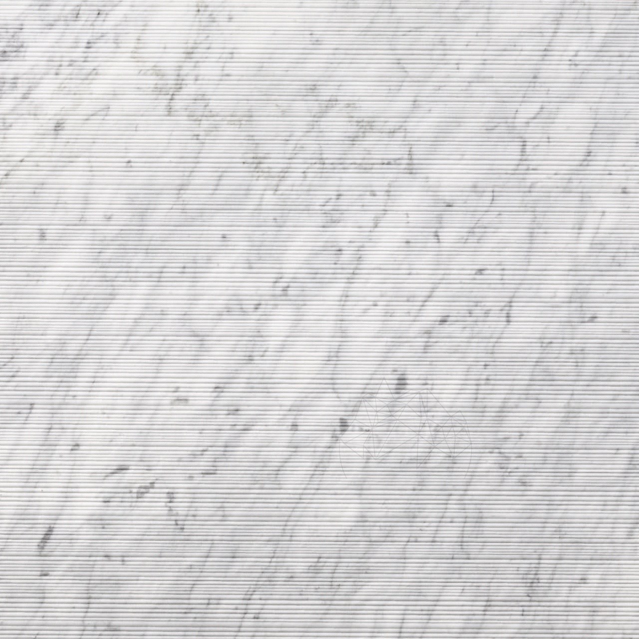 Lastra Marmura Carrara White Flute Design 2CM