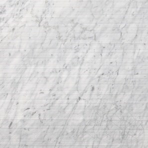 Lastra Marmura Carrara White Flute Design 2CM