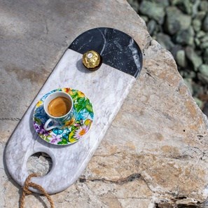 Platou Servire Marmura Bicolor, 35 x 15 x 2 cm