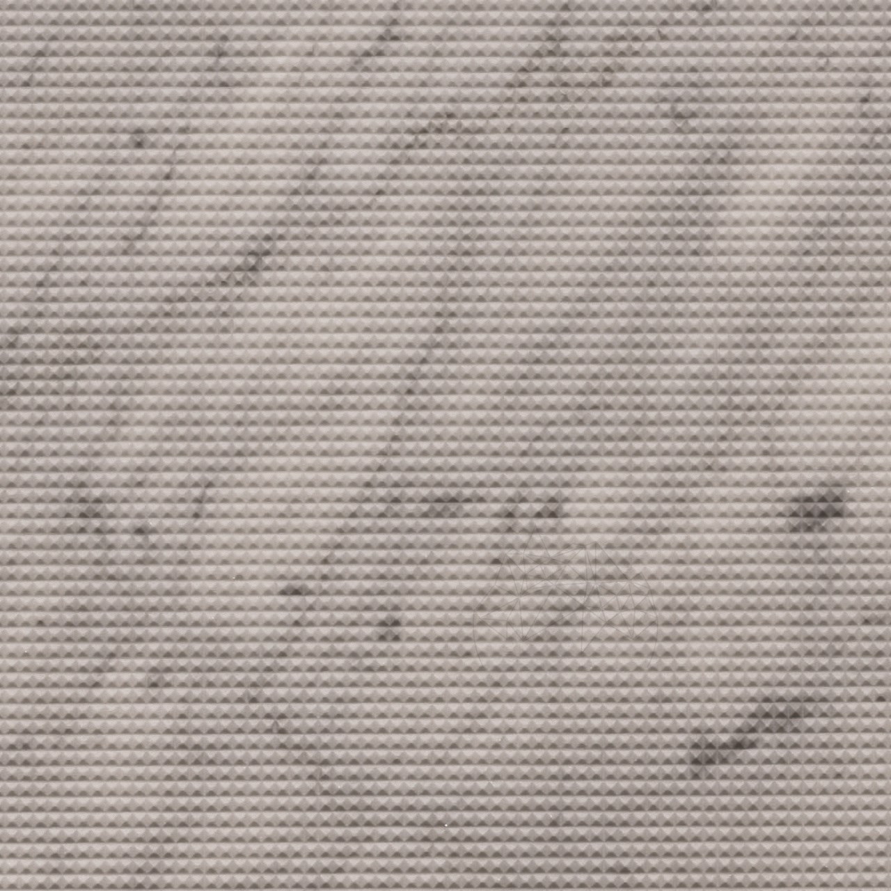 Mostra-Lastra Carrara White Pyramid Design 2CM