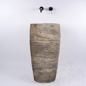 Chiuveta Tao travertin silver SP-26, 82x42 cm