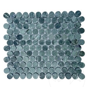 Mozaic Marmura Teos Green Penny Polisat, 30.5 x 28 cm