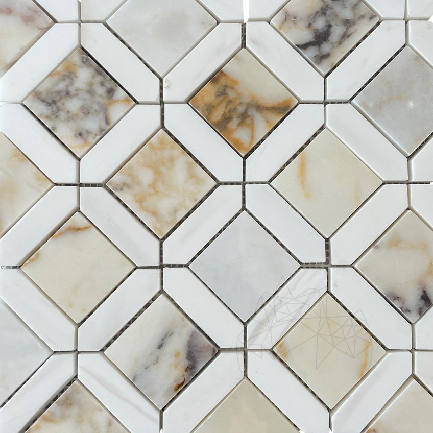 Mostra-Mozaic Eclipse Marmura Arabescato & White Dolomite 