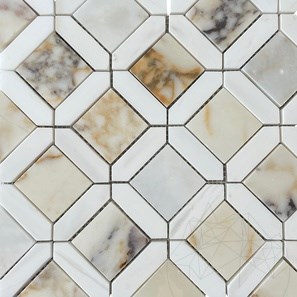 Mostra-Mozaic Eclipse Marmura Arabescato & White Dolomite 