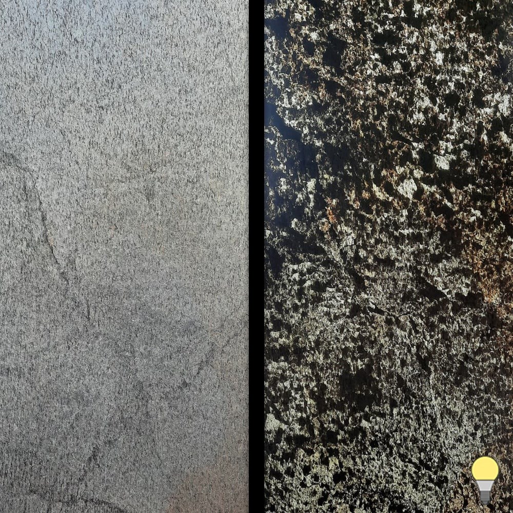 Ardezie Flexibila Translucida SKIN 2mm  - Silver Shine Gold, 185 x 61 cm | Iluminare Ambientala, Interior & Exterior