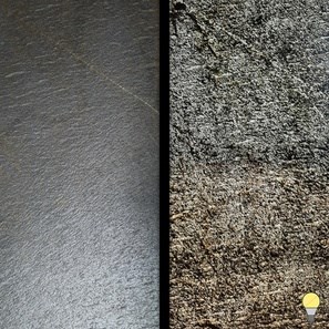 Ardezie Flexibila Translucida SKIN 2mm  - Black Star Gold, 185 x 61 cm | Iluminare Ambientala, Interior & Exterior