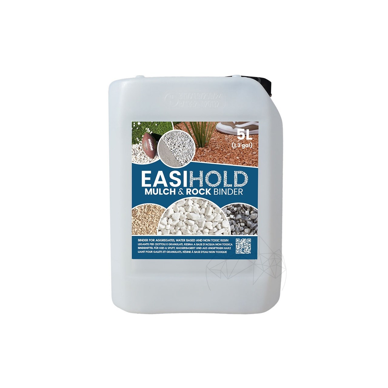 Easihold – Liant pe baza de apa, non-toxic, pentru pietris si scoarta decorativa, 5 L