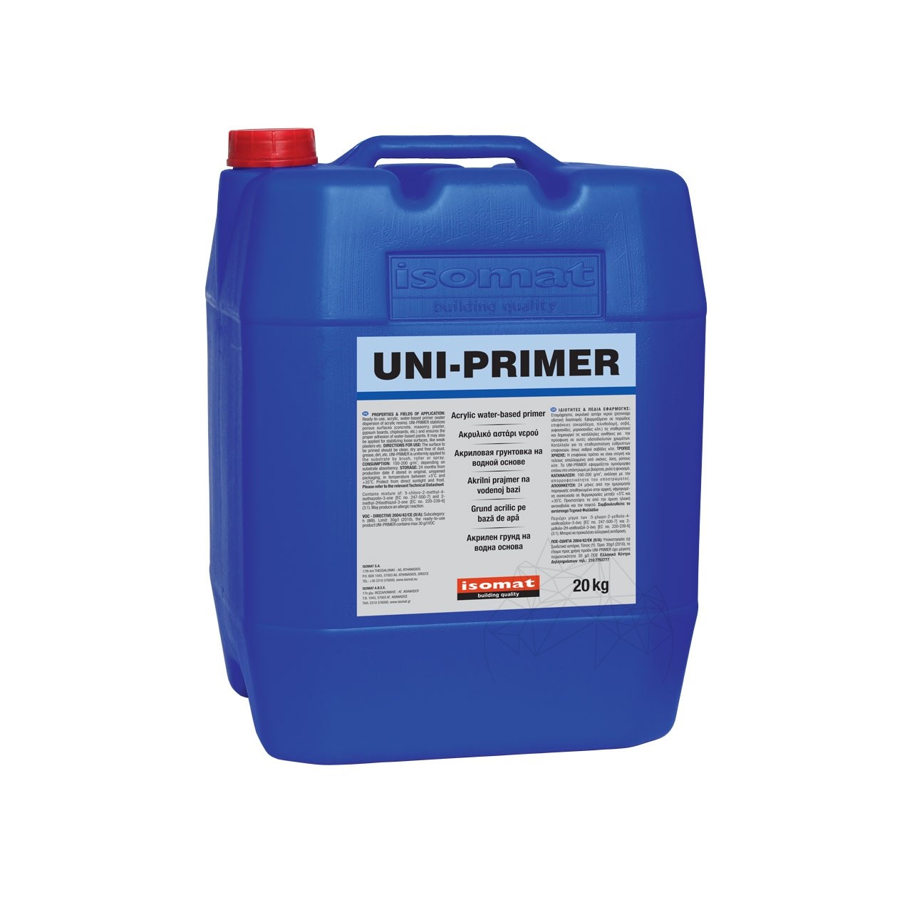 ISOMAT Uni-Primer – Amorsa acrilica de aderenta pentru marmura, gresie si piatra naturala (interior/exterior), 20 kg