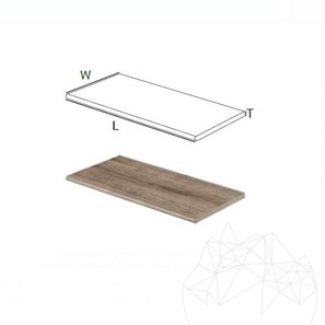 Bordo Toro + Baston 1L (Treapta/Bordura Piscina) - Piatra Sinterizata, 30X60X2