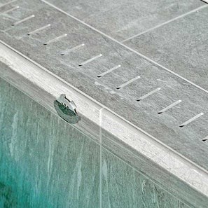 Rigola piscina Griglia - Piatra Sinterizata, 20X60X3