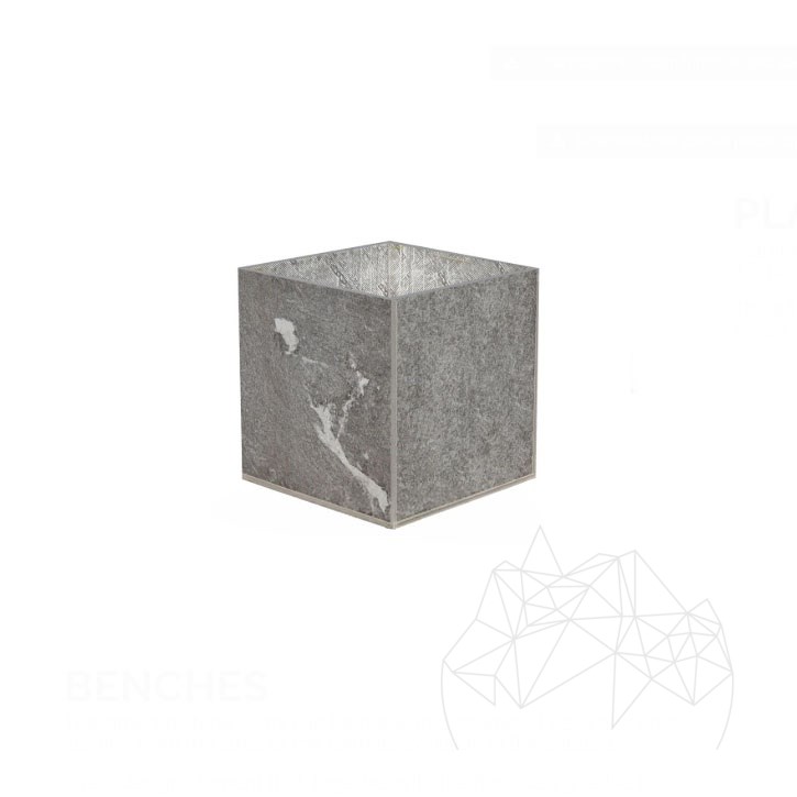 Jardiniera Fioriera - Piatra Sinterizata, 40X40X2XH40