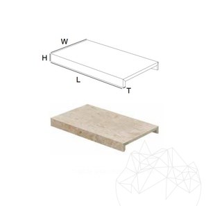 Bordura Piscina U (Copertina)  - Piatra Sinterizata, 30X120X3XH5 Cm