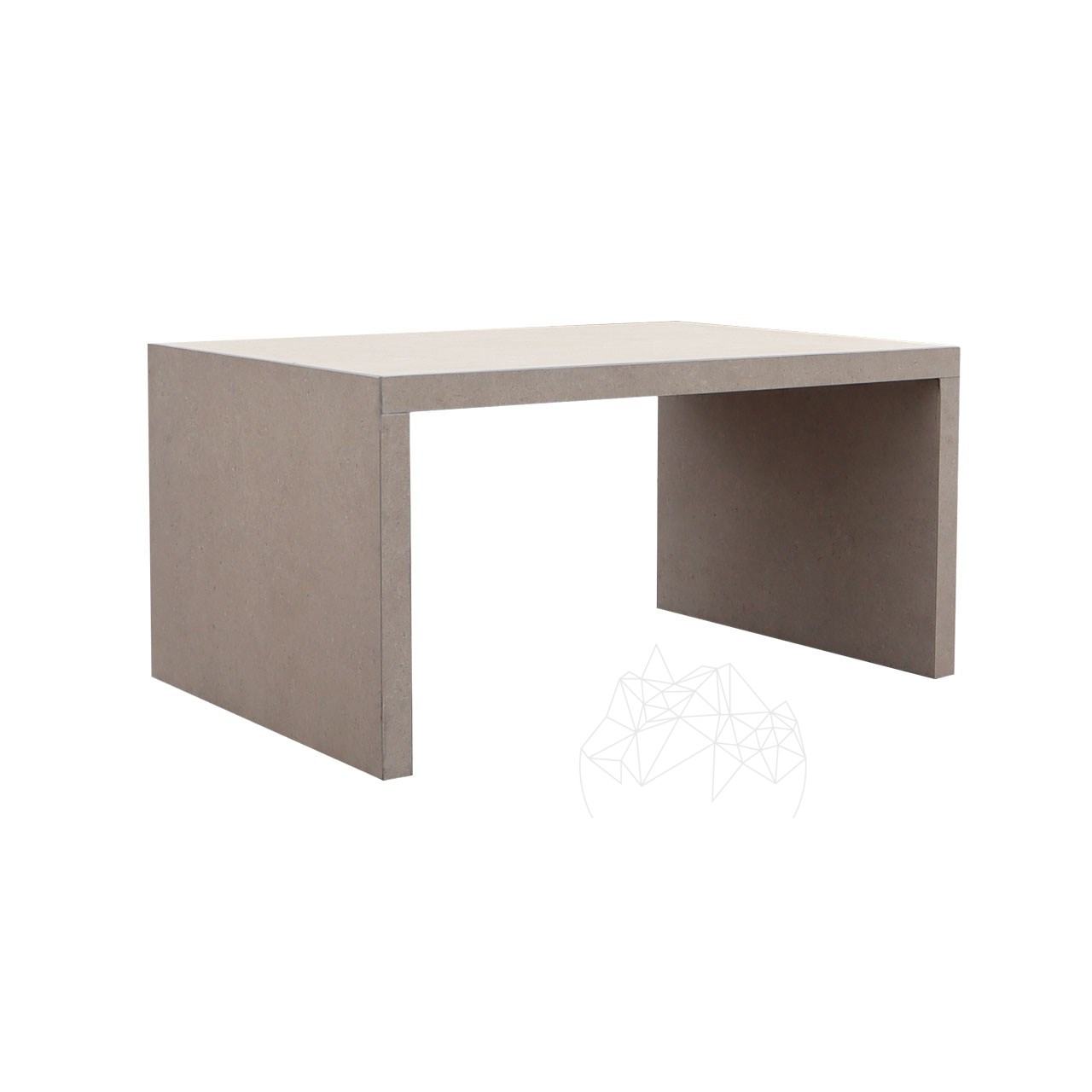 Banca de gradina Panchina U - Piatra Sinterizata, 60X90X4XH45 Premium