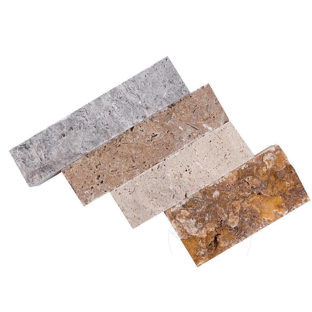 Mostra-Travertin Silver Scapitat, 5 cm x LL x 2.2 cm