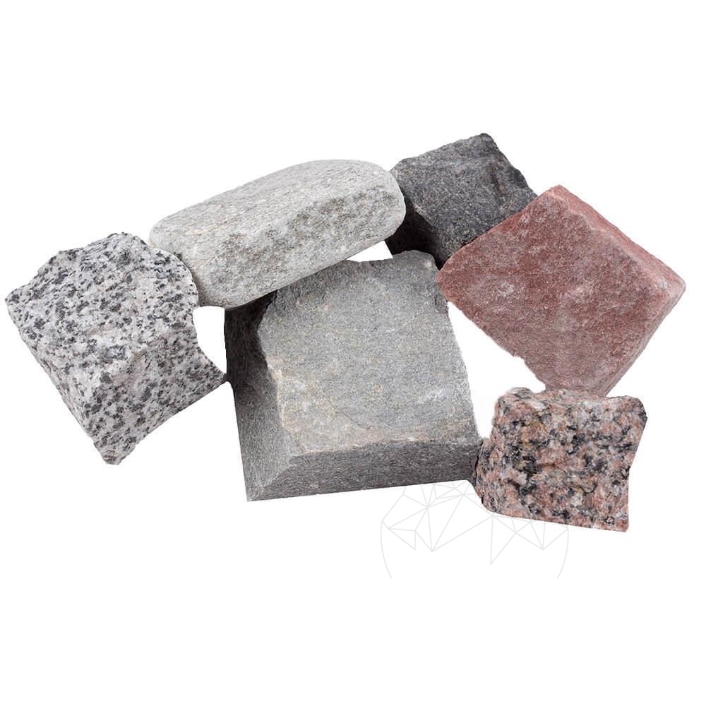 Mostra-Piatra Cubica Ardezie Kavala Natur, 15 x 15 x 3-5 cm