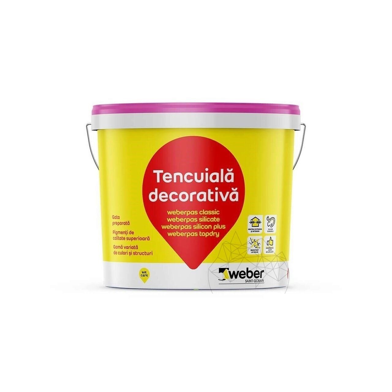 Tencuiala decorativa siliconica - Weber Pas Silicon Plus 25 kg Grupa B