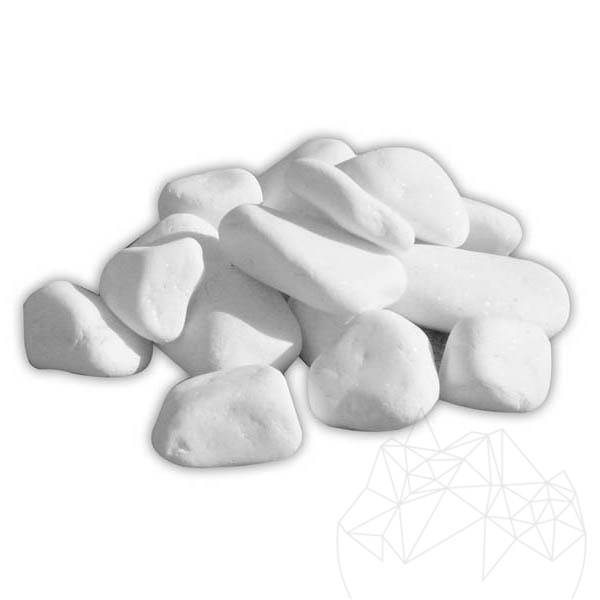 Mostra-Pebble Marmura Alba Thassos, 6-10 cm KG