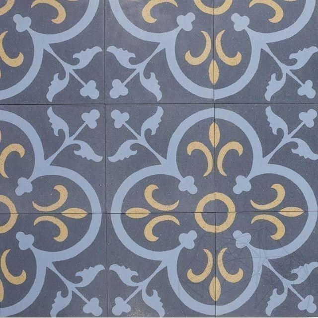 Terrazzo Oriental KR-01 Bleu 20 x 20 x 1.8 cm