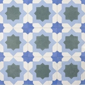 Terrazzo Oriental KR-03 Bleu 20x20x1.8cm
