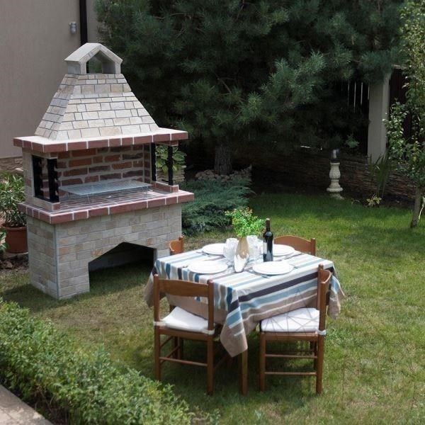 Pachet Gratar Gradina 'Mare' - Placat cu piatra decorativa