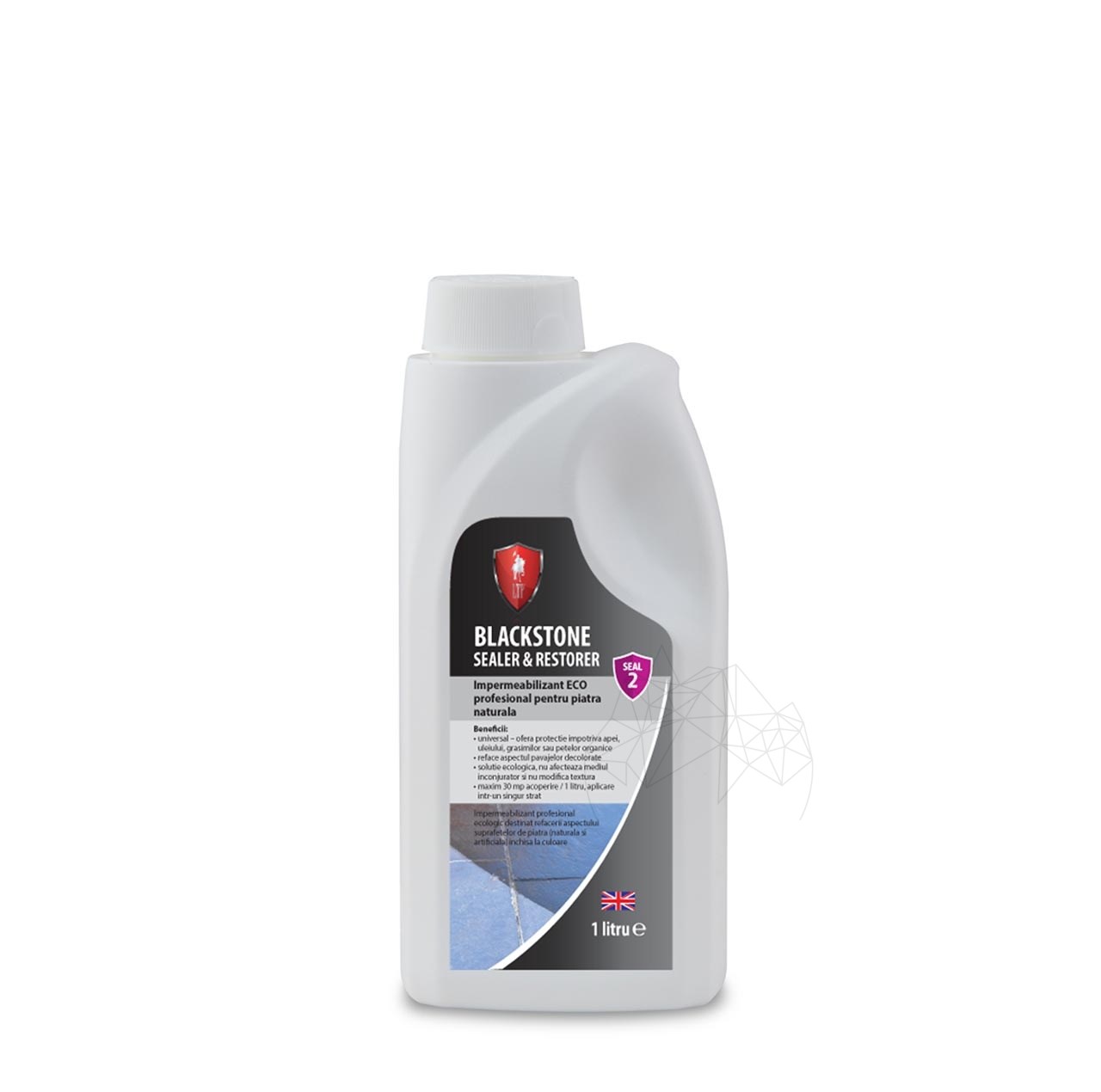 LTP Profesional BLACKSTONE - Impermeabilizant ecologic pt. refacerea placarilor exterioare, pt. piatra naturala, 1 L