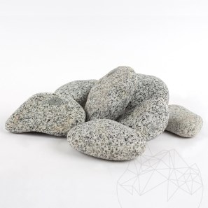 Pebbles Granit Bianco Sardo 6-10 cm KG