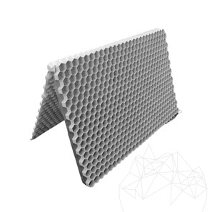 BERA - Profil fagure Pro XL - pentru stabilizarea pietrisului, gri, 1176 x 764 x 64 mm
