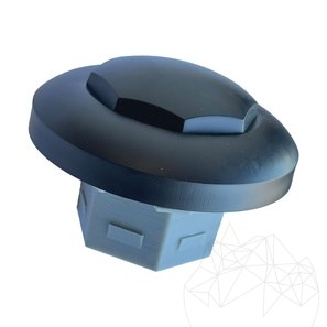 BERA - Delimitator negru parcare, pentru fagure stabilizare pietris