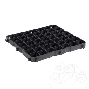 BERA - Pavaj ecologic negru, HD, H: 40 mm