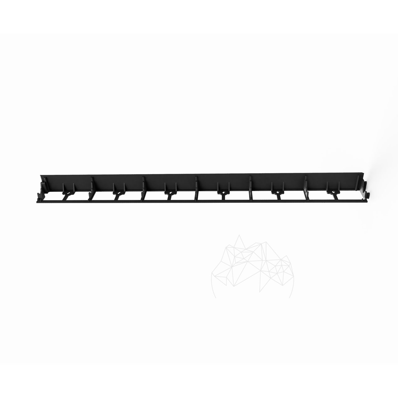 BERA - Set 2 borduri BERA Uni Border, Negru, L: 1 m, H: 78 mm (incl. 6 tarusi)