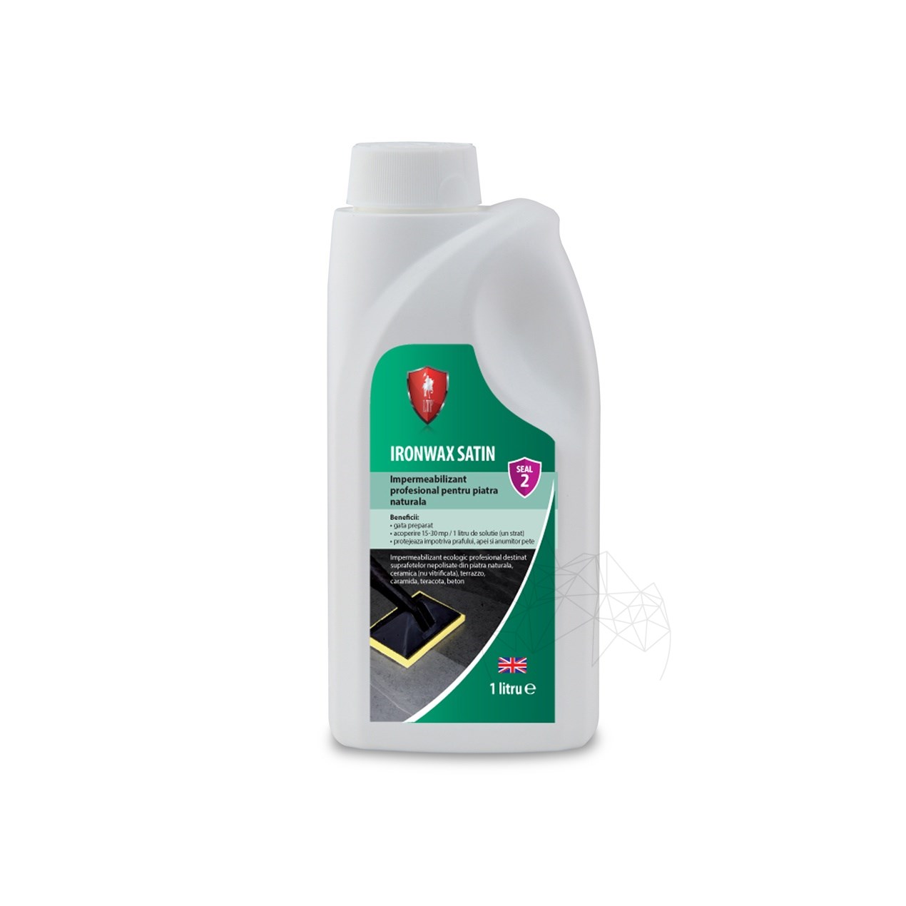 LTP Profesional Ironwax Satin - Impermeabilizant cu efect satinat, pt. piatra naturala, 1 L