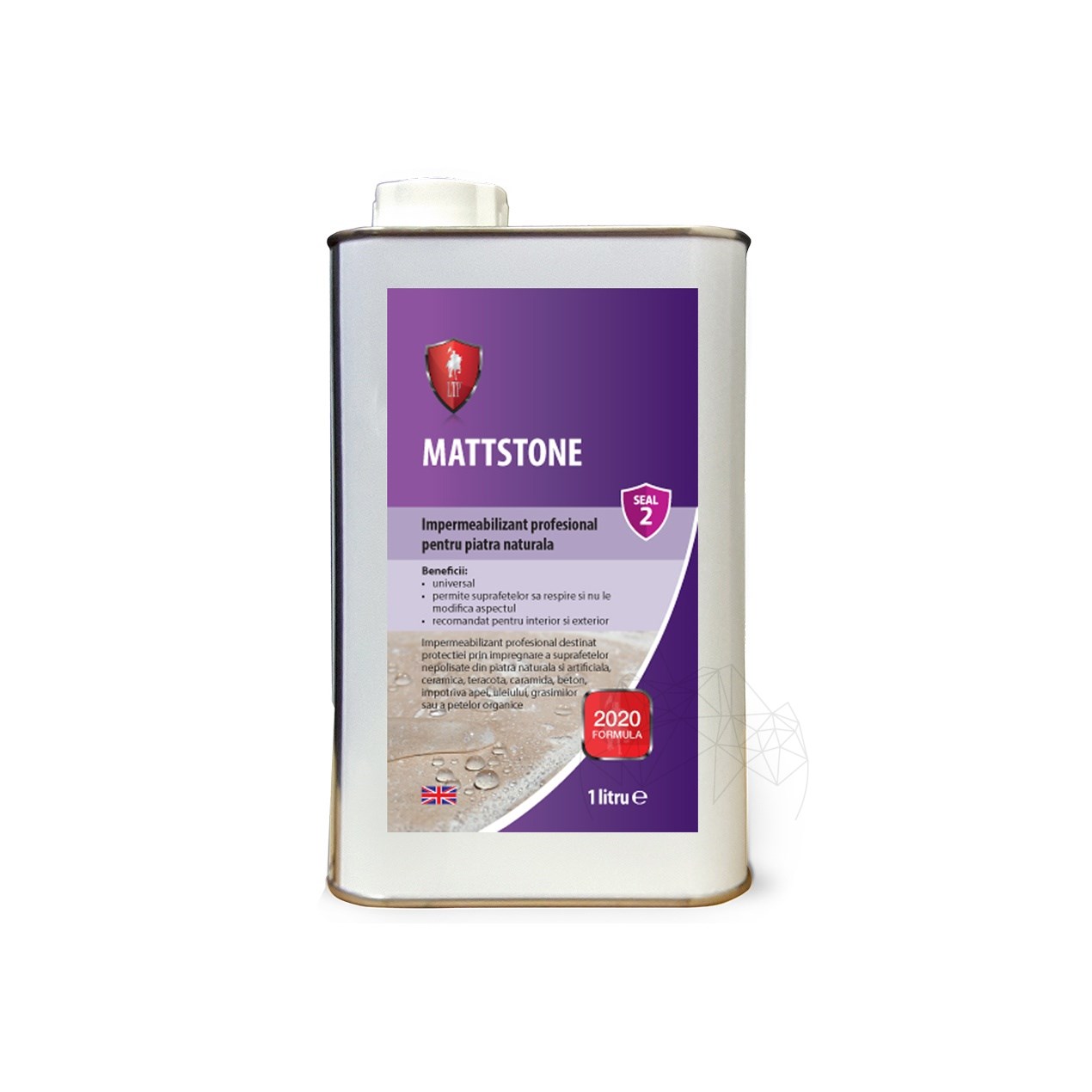 LTP Profesional Mattstone - Impermeabilizant pt. piatra naturala nepolisata, caramida, teracota, beton, 1 L