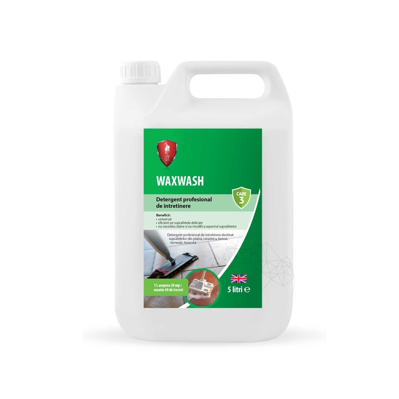 LTP Profesional Waxwash - Detergent intretinere suprafete din piatra, ceramica, beton, compozit, 5 L