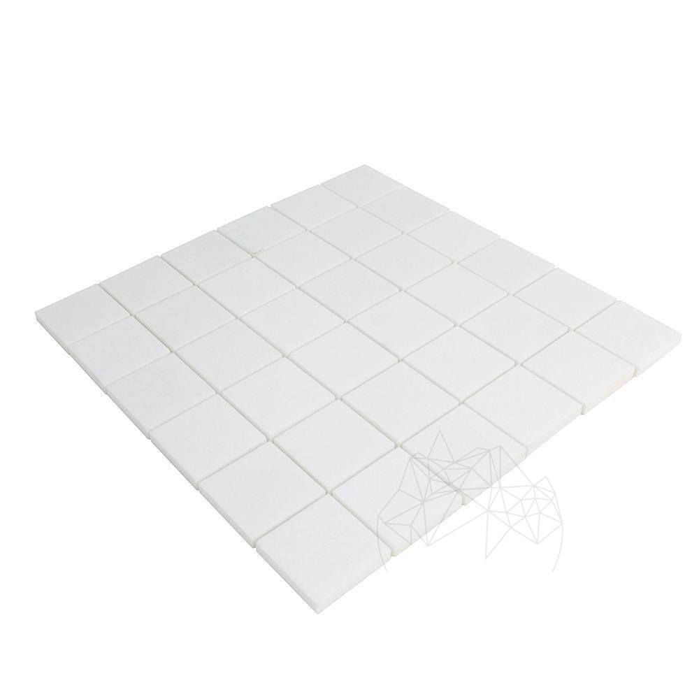 Mozaic Marmura Thassos Polisata 4.8 x 4.8 cm - Lichidare stoc