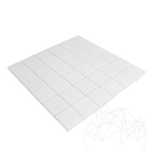 Mozaic Marmura Thassos Polisata 4.8 x 4.8 cm - Lichidare stoc