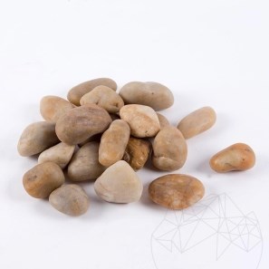 Pebble Yellow Polished Sac, 20 Kg