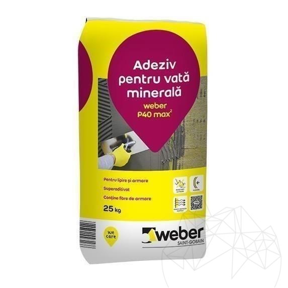 Adeziv pentru sisteme de izolatie termica -  Weber P40 max
