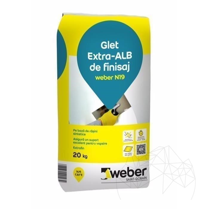Glet de finisaj pe baza de rasini -  Weber N19 -20kg