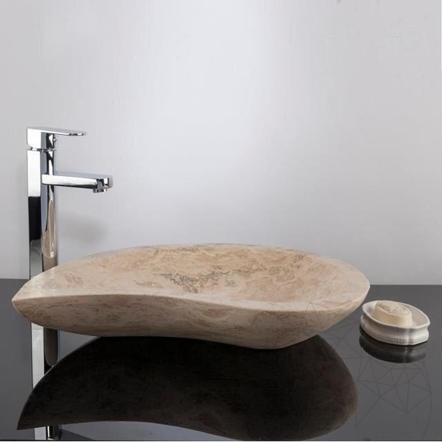 Chiuveta baie travertin SS-22 56 x 38 x 10 cm